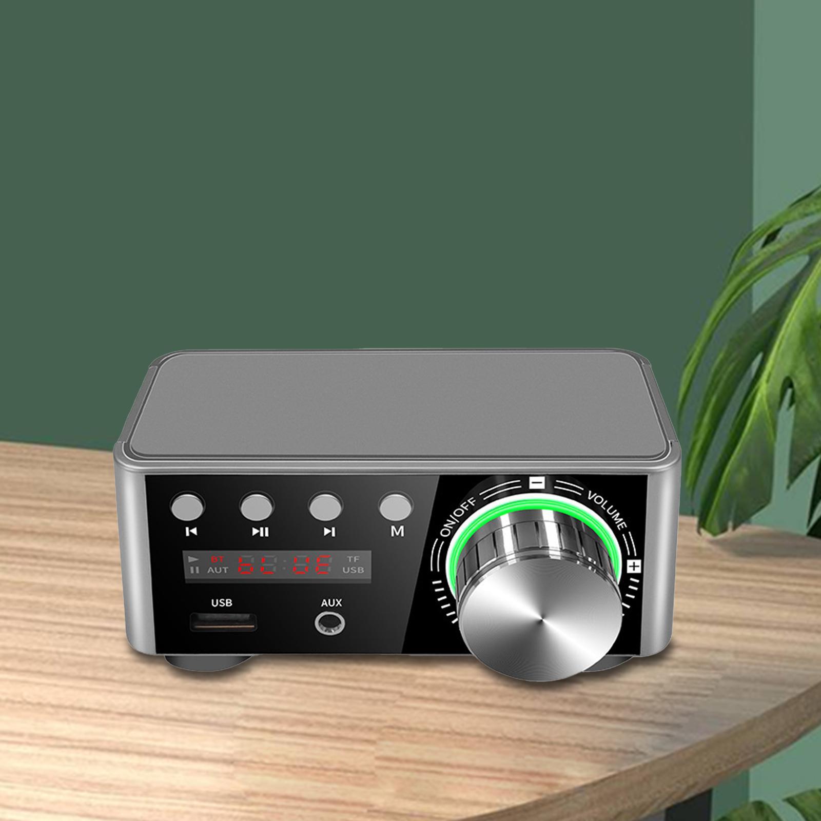 Mini Amplifier with Audio Cable MP3 2.0 CH for Store Home Theater 50W+50W US