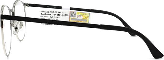 Gọng Kính Unisex Rayban RB6375F 2861  đen bạc