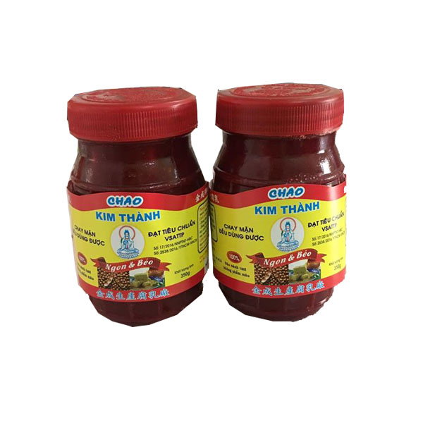 Chao đỏ Kim Thành ngon béo lốc 12 hũ ( 350 g)