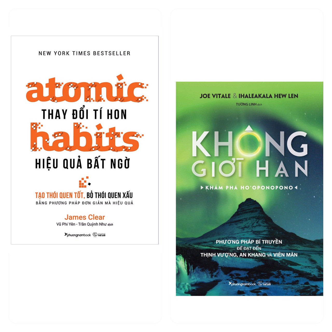 Combo 2 cuốn: Atomic habits - Thay đổi tí hon Hiệu quả bất ngờ + Không Giới Hạn ( Phát Triển Bản Thân/ Tặng Kèm Bookmark )