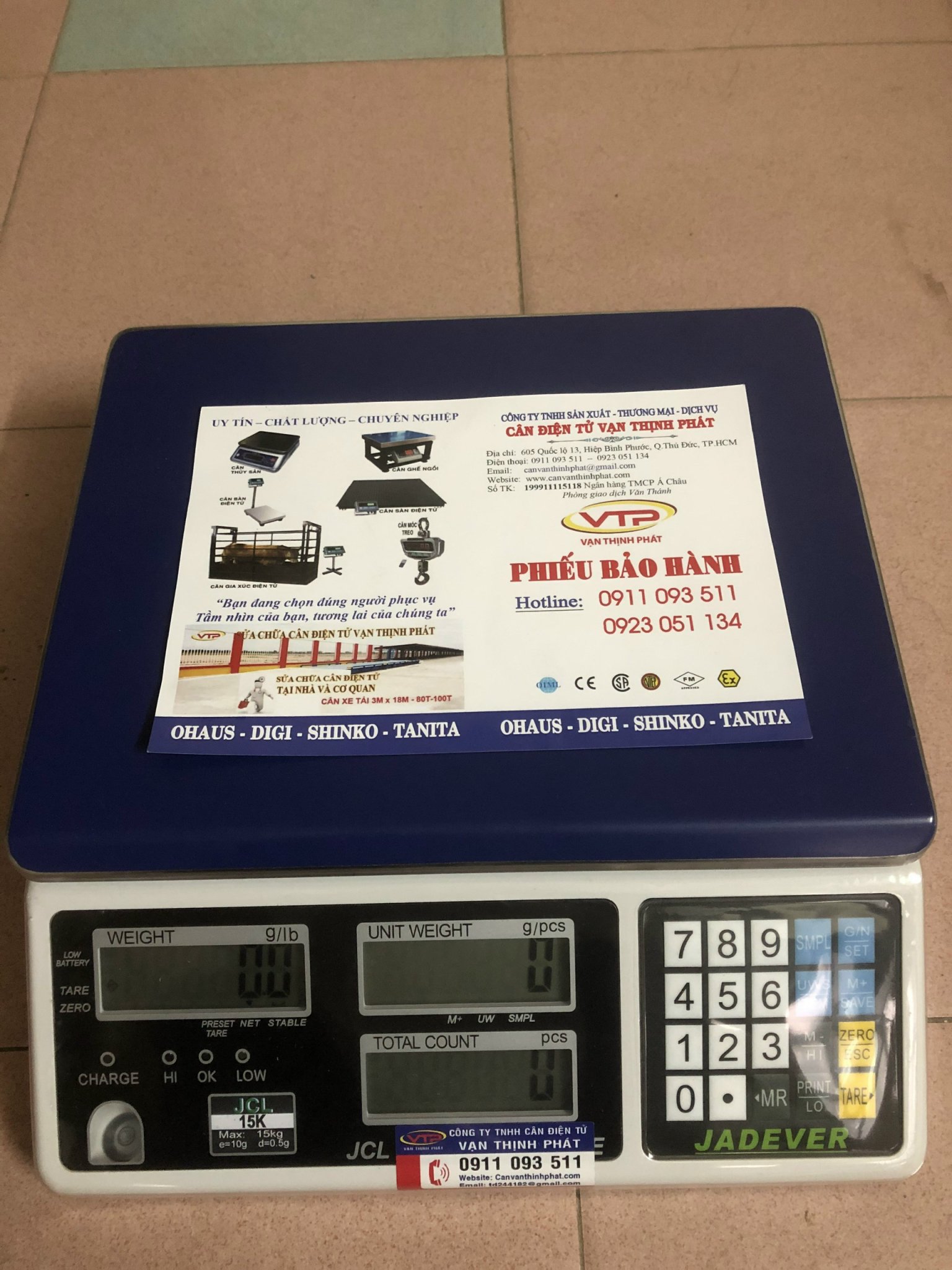 Cân Điện Tử JADEVER JCL 3 KG