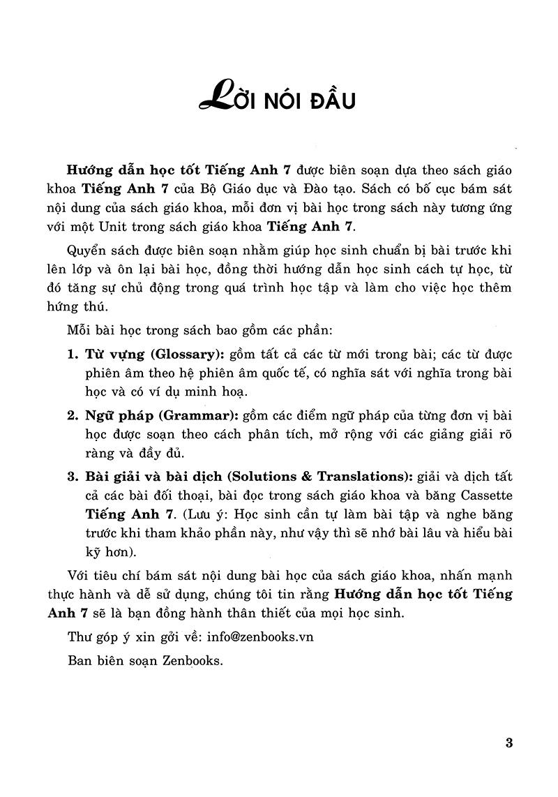 Sách Hướng Dẫn Học Tốt Tiếng Anh 7