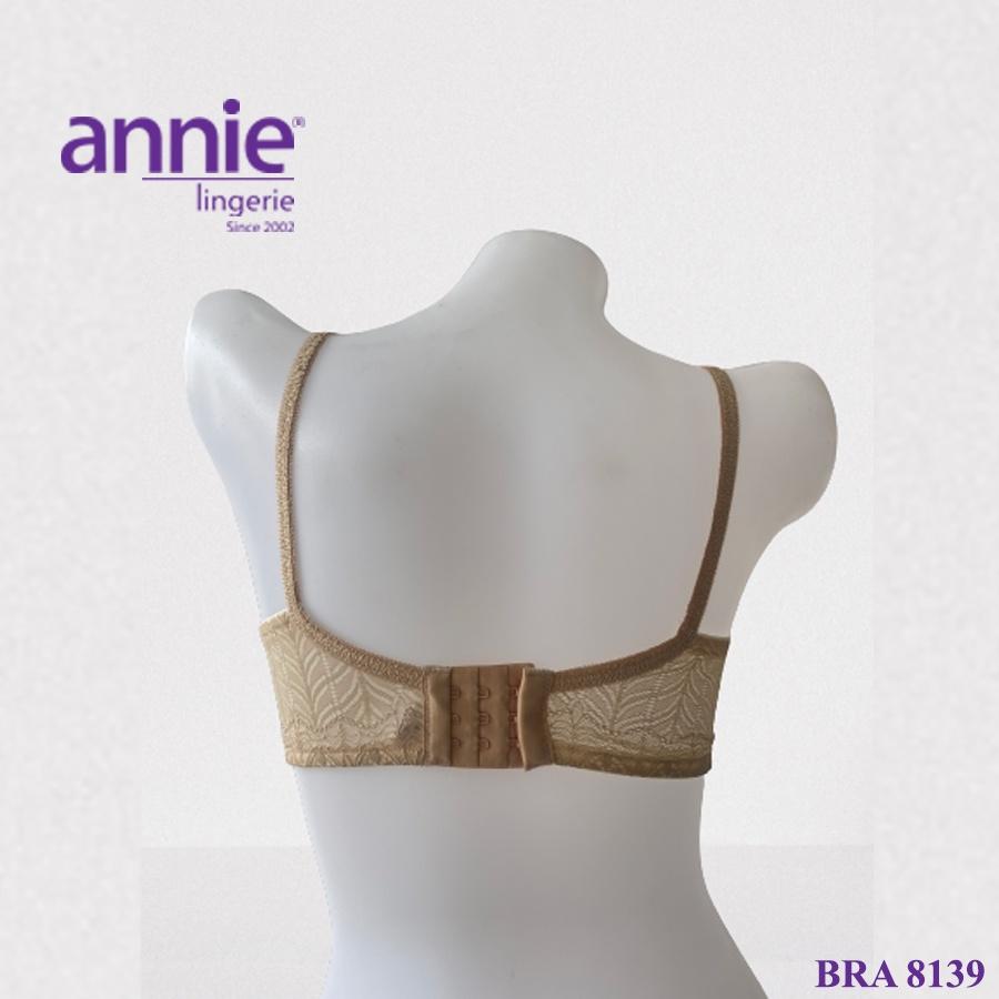 Áo ngực nữ annie lingerie BRA 8139 ren không gọng, nâng ngực, bản to , tạo dáng ngực, thấm hút tốt mặc thoải mái mút vừa