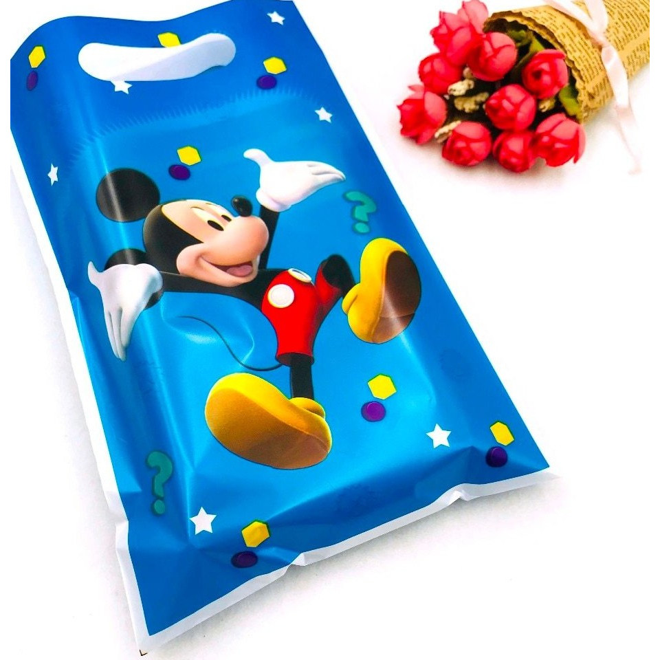 10 túi quà Party gift bag 17 x 25 cm hình chuột Mickey