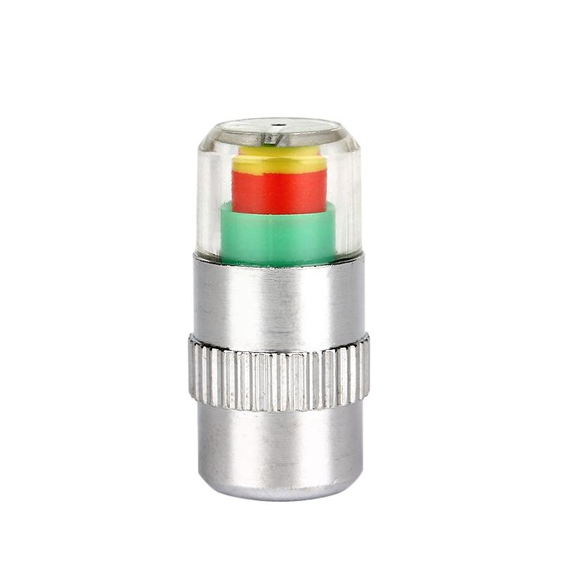 Set 4 nắp van lốp xe chỉ báo áp suất 3 màu sắc 2.4bar 36PSI chất lượng cao