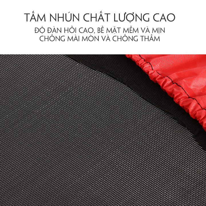 Nhà Nhún Nhảy Cho Bé - Nhà Nhún Cho Bé - Nhà Nhún Lò Xo Cho Bé Kích Thước 140 x 122cm, Khung Thép Cường Lực Chắc Chắn