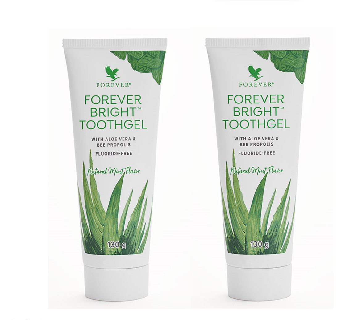 Combo 2 Tuýp Kem Đánh Răng Lô Hội Forever Bright Toothgel 130g/tuýp