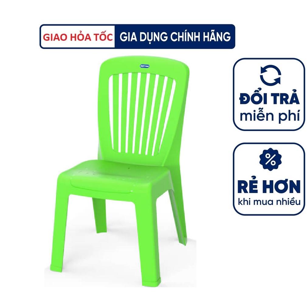 Ghế nhựa dựa nhỏ 7 sọc nhựa Duy Tân ( Bàn cao từ 45cm tới 60cm