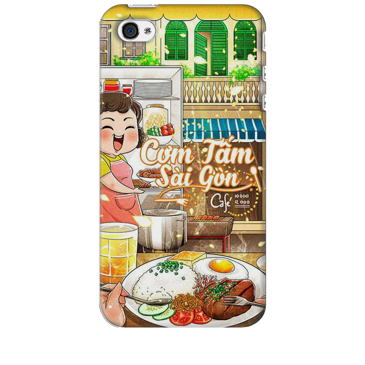 Ốp lưng dành cho điện thoại IPHONE 4 Hình Cơm Tấm Sài Gòn - Hàng chính hãng