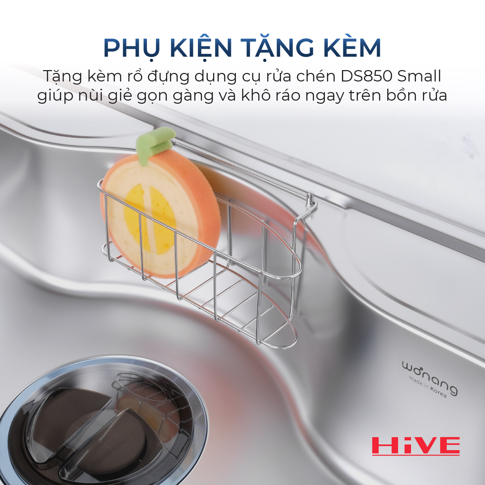 KỆ BỒN RỬA CHÉN INOX DJVW-001