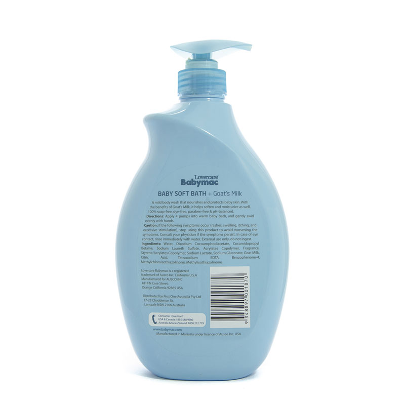 Sữa Tắm Em Bé Babymac Baby Soft Bath Goat’s Milk