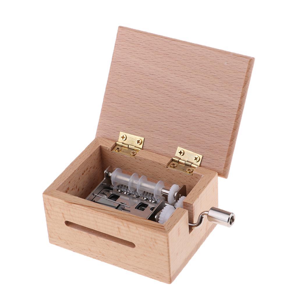 DIY Tune Hand Crank Music Box Movement + Hole Puncher + 7 Paper Tapes