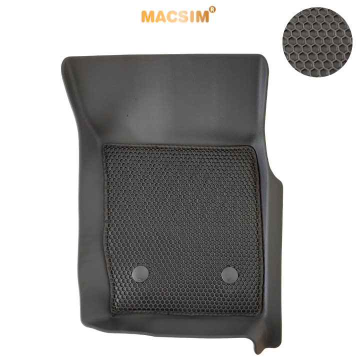 Thảm 2 lớp (sd3) dạng lưới lục giác cho Mitsubishi Pajero Sport 2015- nay  bề mặt cao su siêu sạch nhãn hiệu Macsim