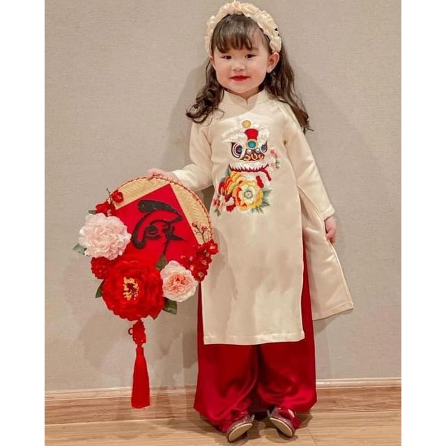 Sét áo dài bé gái đẹp hịn xịn sàn chảnh hàng thiết kế cao cấp. hàng đẹp giá rẻ bao chất toàn quốc