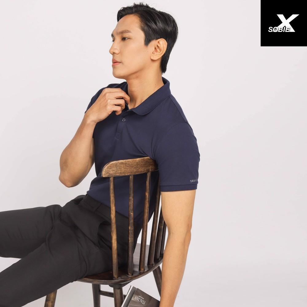 Áo Polo Nam Xanh Navy cổ bẻ vải Cotton bền màu, chuẩn form, sang trọng, lịch lãm - SOBIE
