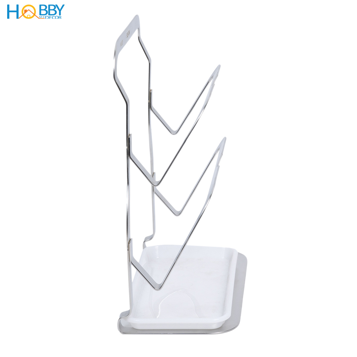Giá treo nắp vung thớt 2 tầng inox 304 dán tường Hobby Home Decor TT13