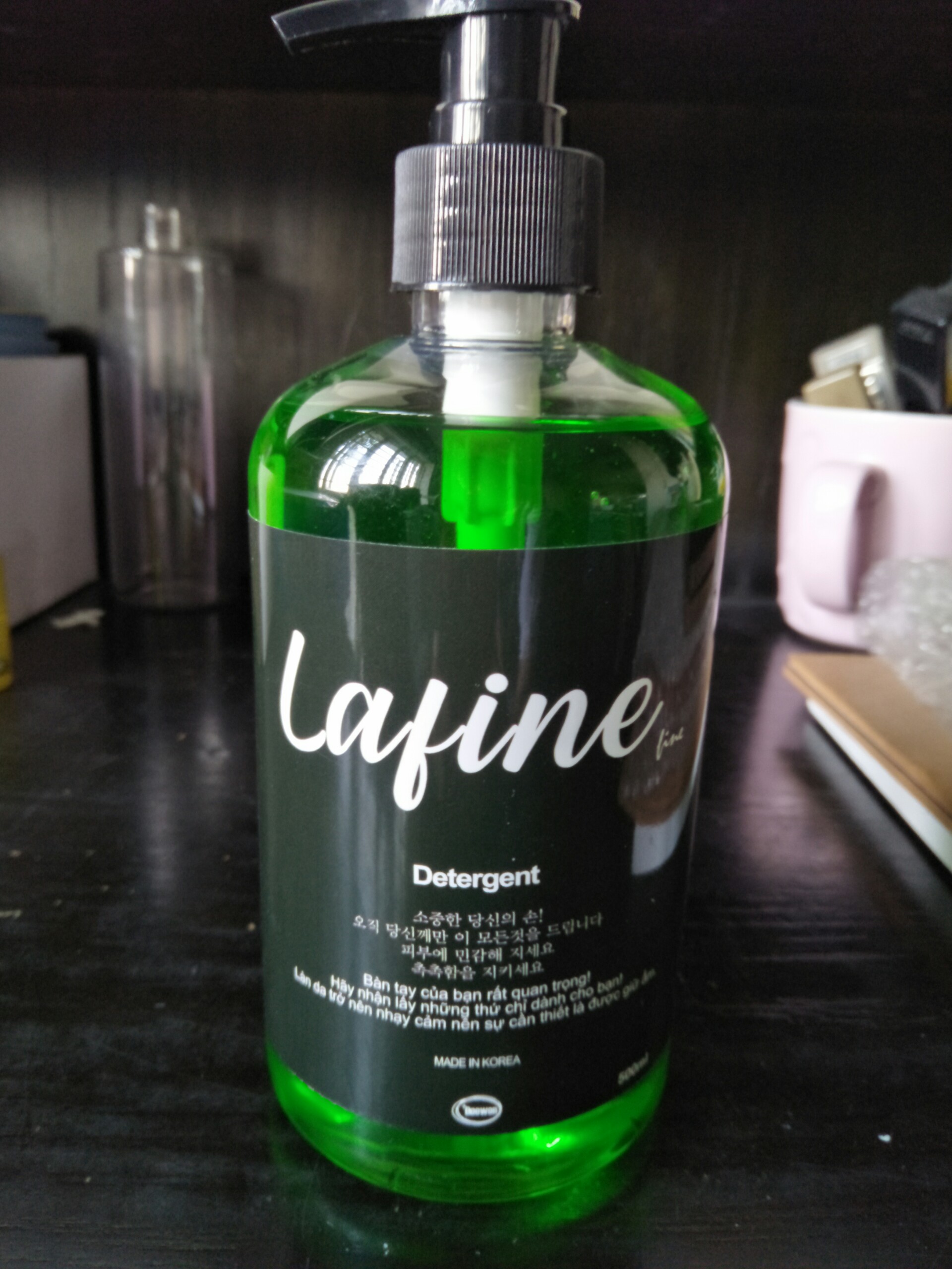 Nước rửa chén Lafine Detergent trà xanh