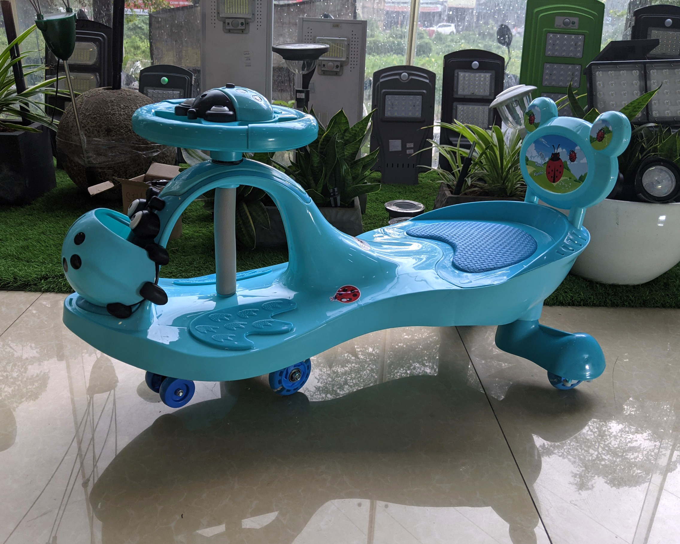 Xe lắc tay cho bé có nhạc BABY PLAZA HZL-288-1