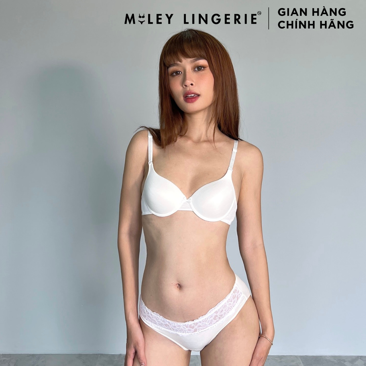 Combo 4 Quần Lót Modal Lưng Ren Active Miley Lingerie Màu Đen, Da, Trắng & Hồng FDS0174-0274-0974-1274