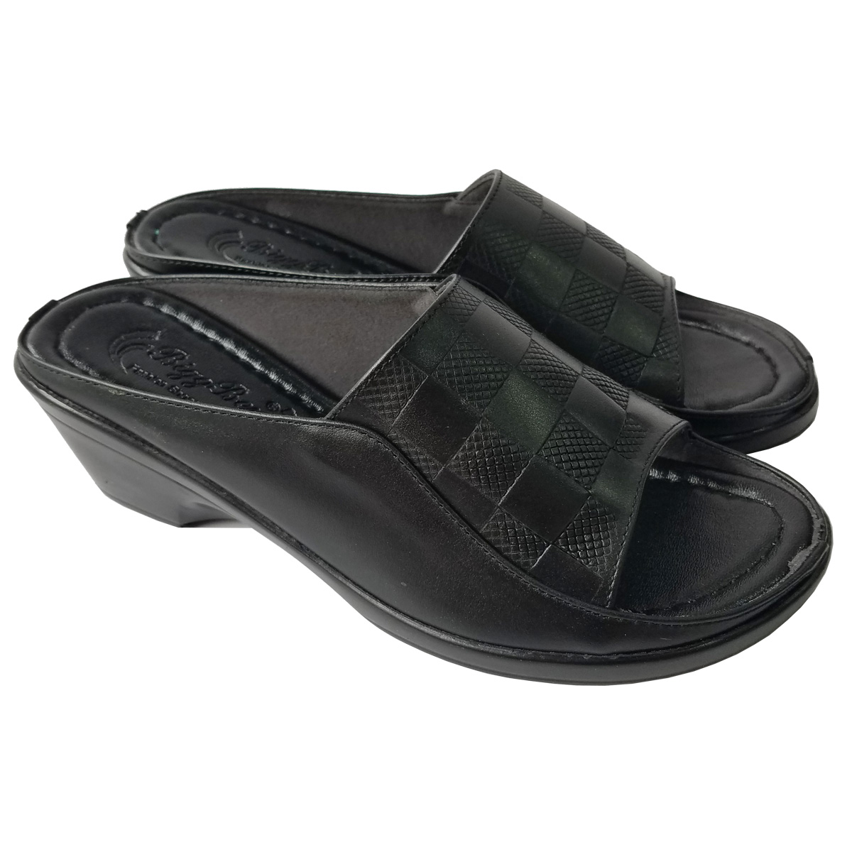 Dép Đế Xuồng Nữ BIGBEN Da Bò Thật Cao 5 Phân DX62