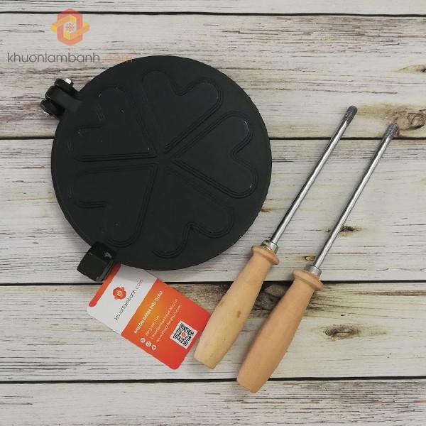 Khuôn bánh kẹp tàn ong trái tim TT475