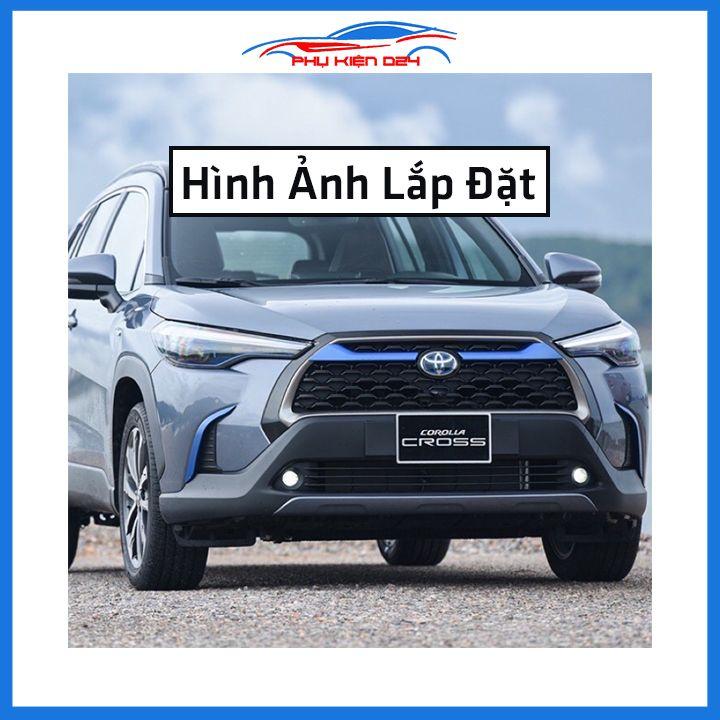 Ốp trang trí mặt ca lăng, calang cho Cross 2020-2021-2022 màu xanh ốp phía trên trang trí làm đẹp xe
