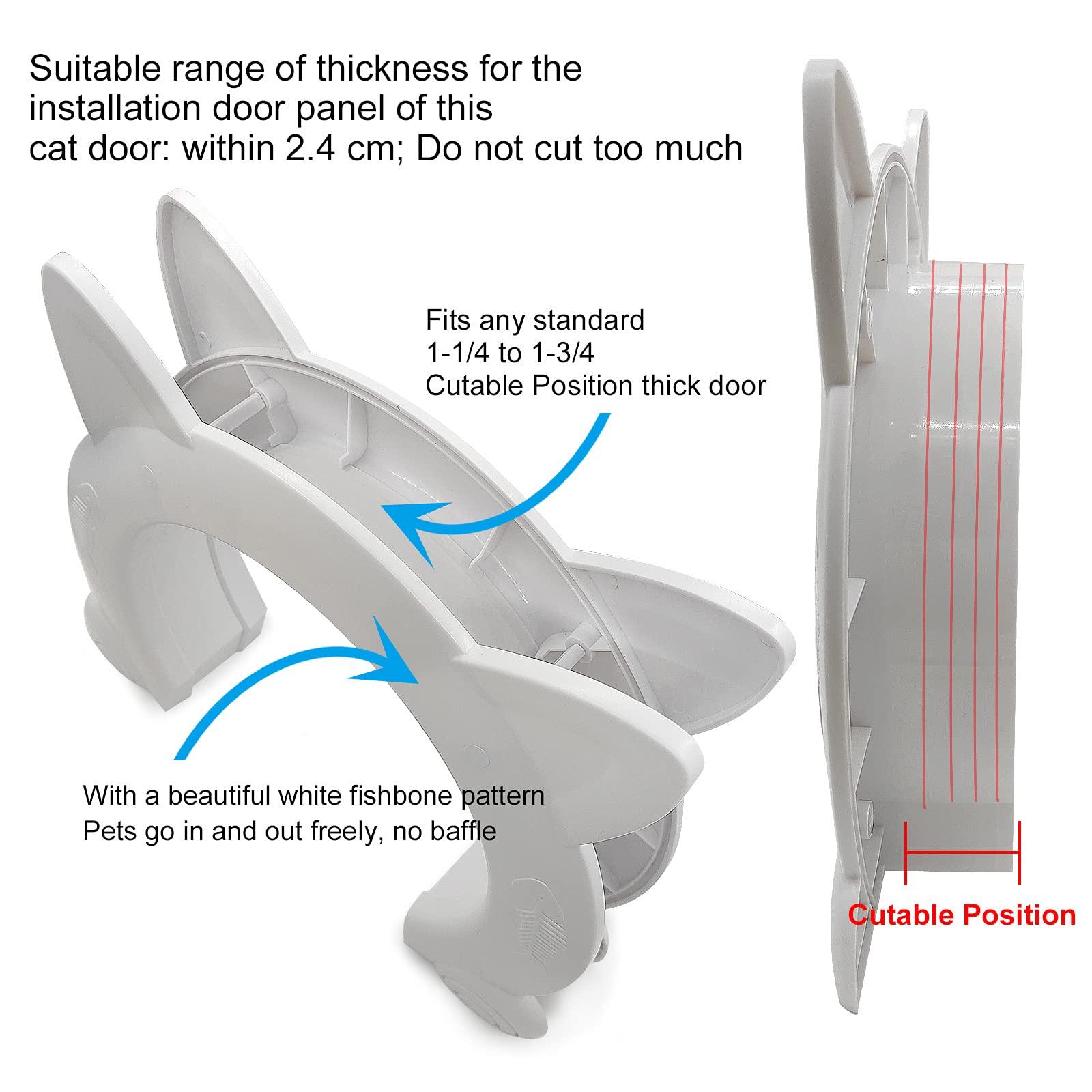 Cửa nội thất cửa mèo, cánh cửa mèo vỗ cho mèo lên đến 10 kg, đường hầm mèo cho cửa phòng