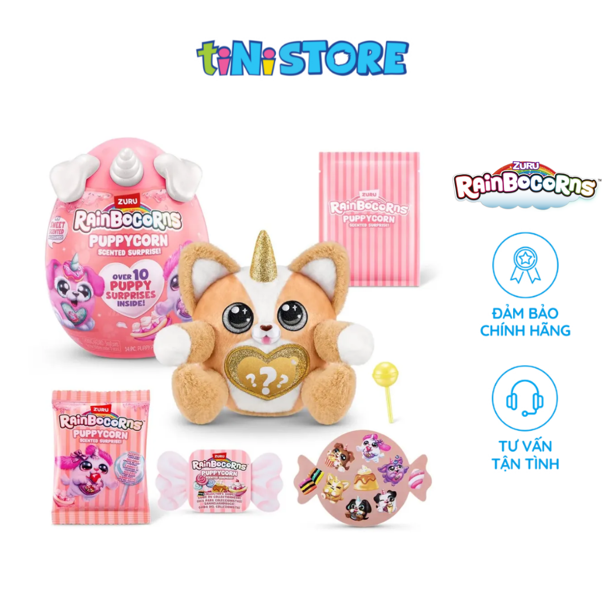 Đồ Chơi Trứng Kỳ Lân Cún Con Kèm Phụ Kiện Hương Thơm Zuru Rainbocorns Puppycorn S8 (Mẫu ngẫu nhiên) 9298