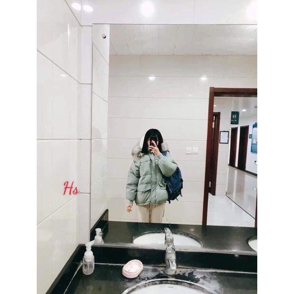 Áo Khoác Phao Nữ Mũ Lông Chồn, Áo Đại Hàn Nữ Lót Bông Dáng Rộng 5 Màu G028