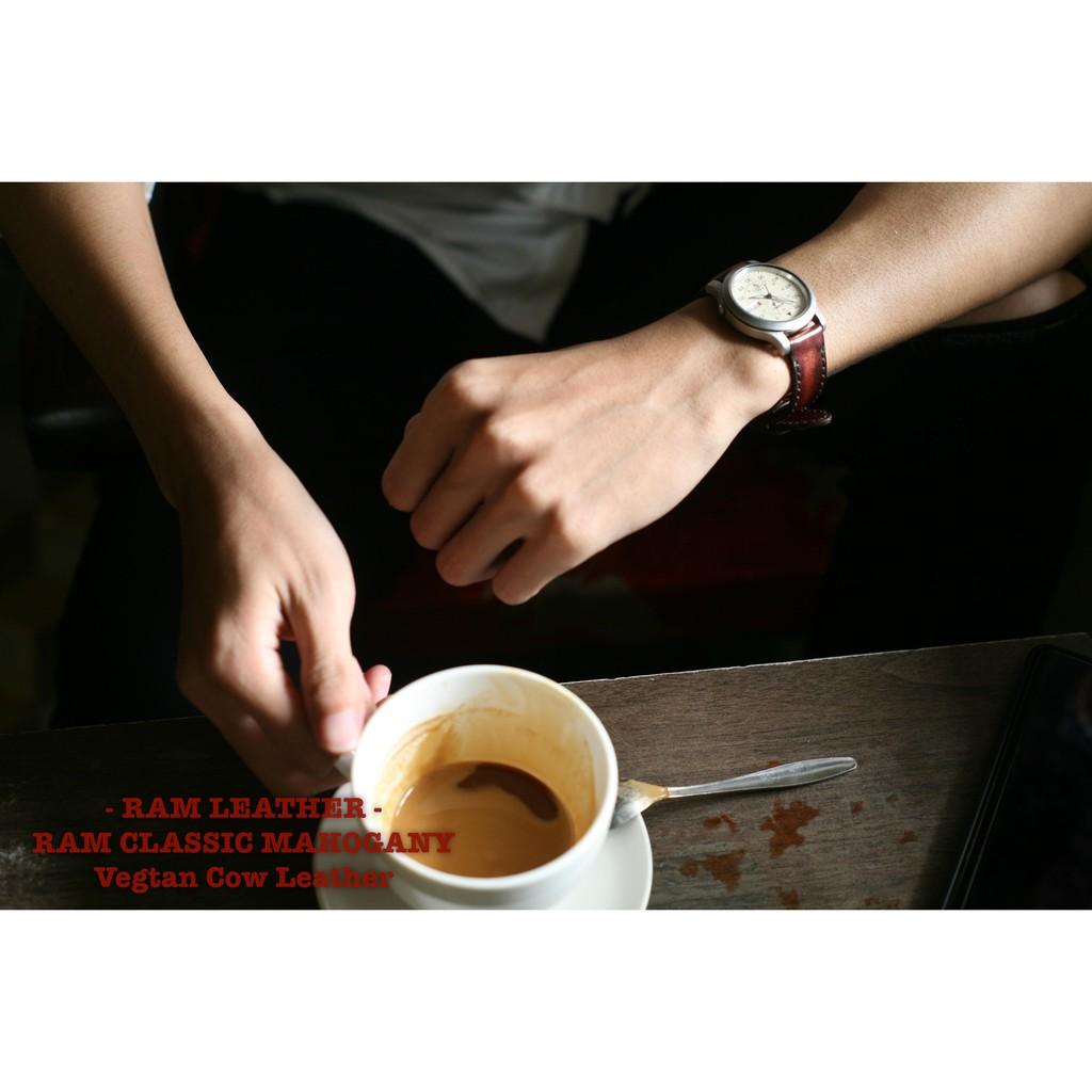 Dây đồng hồ RAM Classic Mahogany - Da bò thuộc bằng thảo mộc