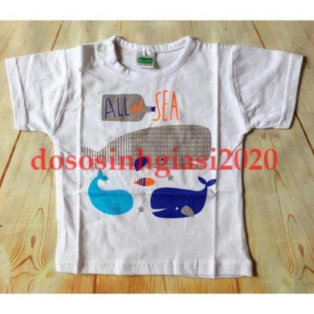 Set 10 áo sơ sinh cúc vai tay ngắn cho bé 2-22kg