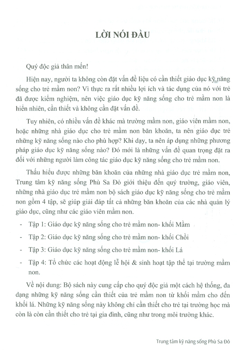 Giáo Dục Kỹ Năng Sống Cho Trẻ Mầm Non - Tập 2 (Sách Dành Cho Giáo Viên)