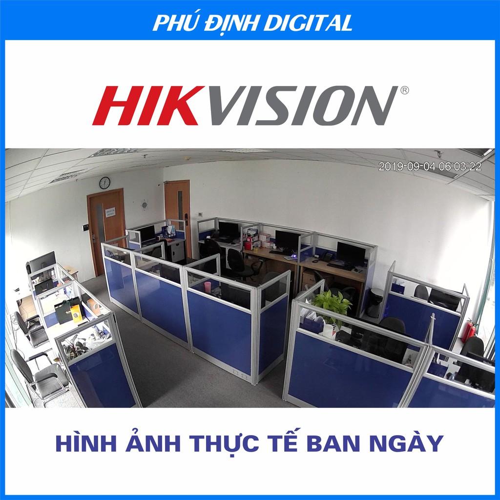 Camera Hikvision quan sát ngoài trời chống trộm siêu nét - Hàng Chính Hãng