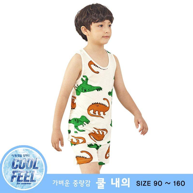 Đồ bộ ba lỗ mặc nhà Cool Feel mịn siêu mỏng mát cho bé trai U4020 - Unifriend Hàn Quốc, Cotton Organic