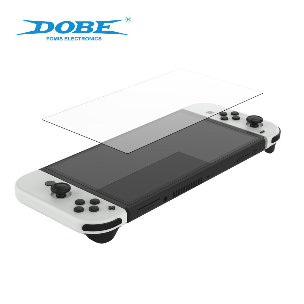 Miếng Dán Kính Cường Lực Dobe cho Nintendo Switch OLED (Bộ 2 Miếng) - Hàng Nhập Khẩu