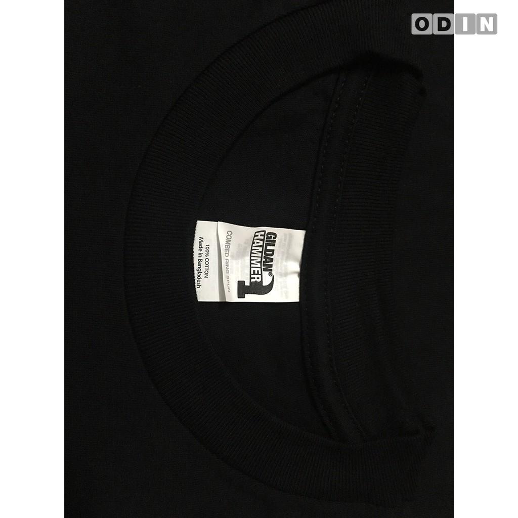 Áo thun nam nữ 100% cotton - Áo thun đen & trắng unisex - Black & White Gildan Hammer HA00