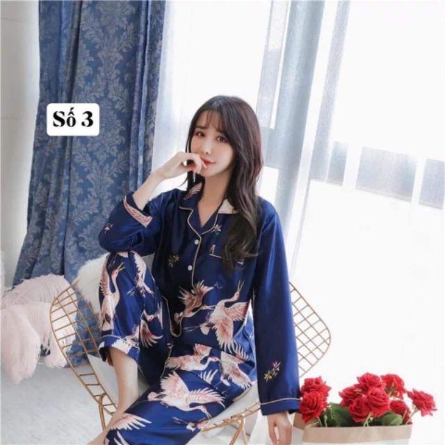 Mẫu pyjama lụa siêu đẹp (video ảnh thật