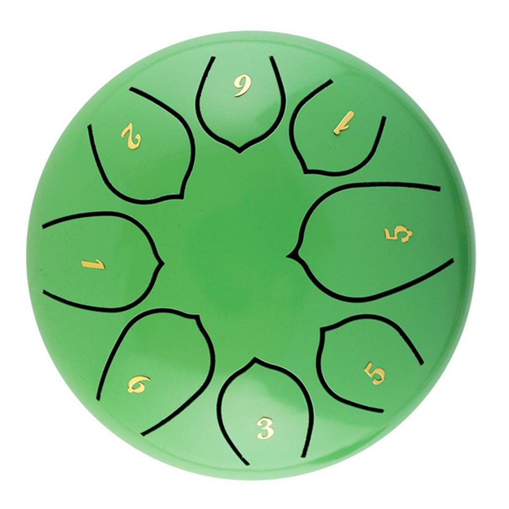 6\" Alloy Steel Tongue Drum 8 Notes Tank Drum Instrument w/ Bag Mallets