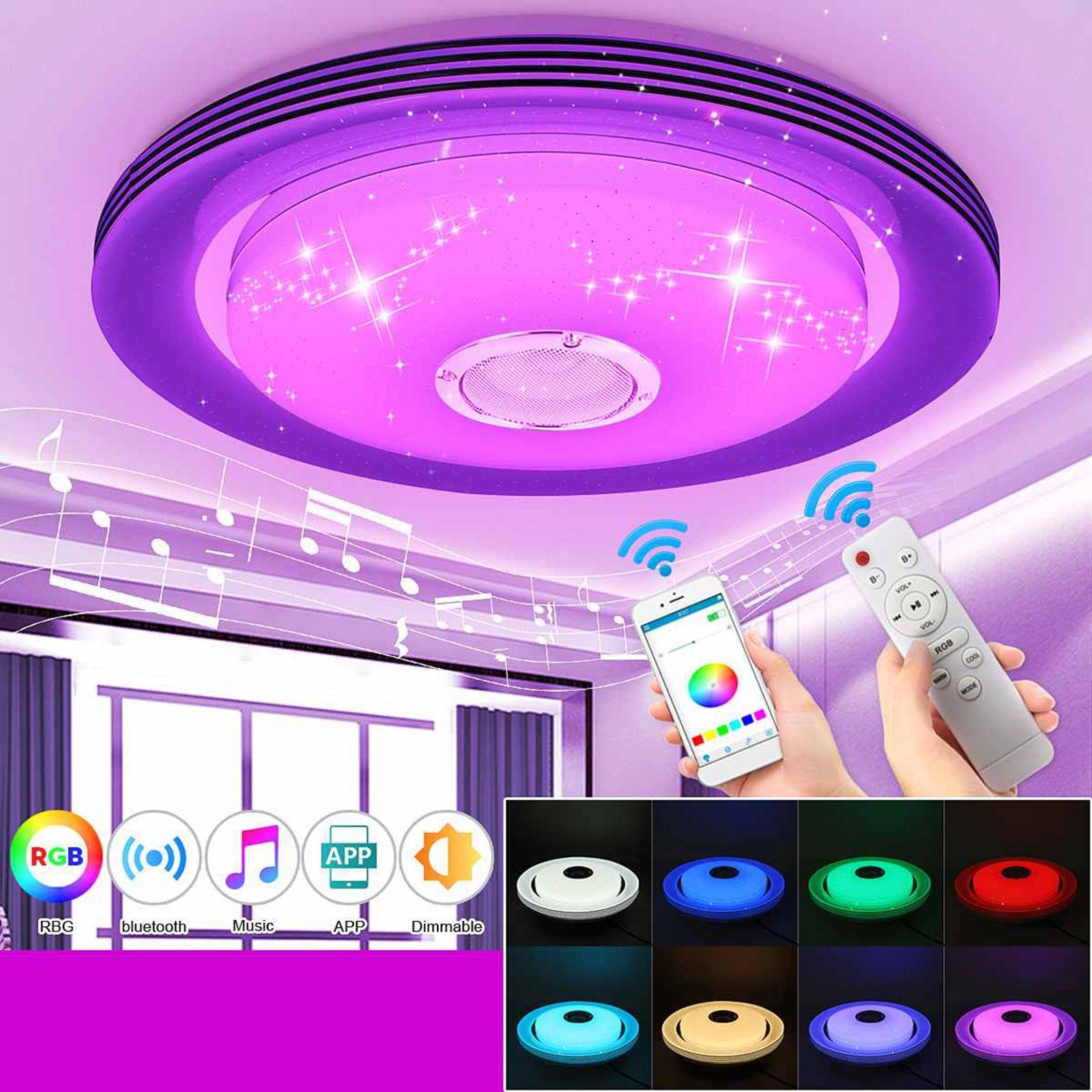 LED Music Ceiling Light RGB Color Changing for Kitchen