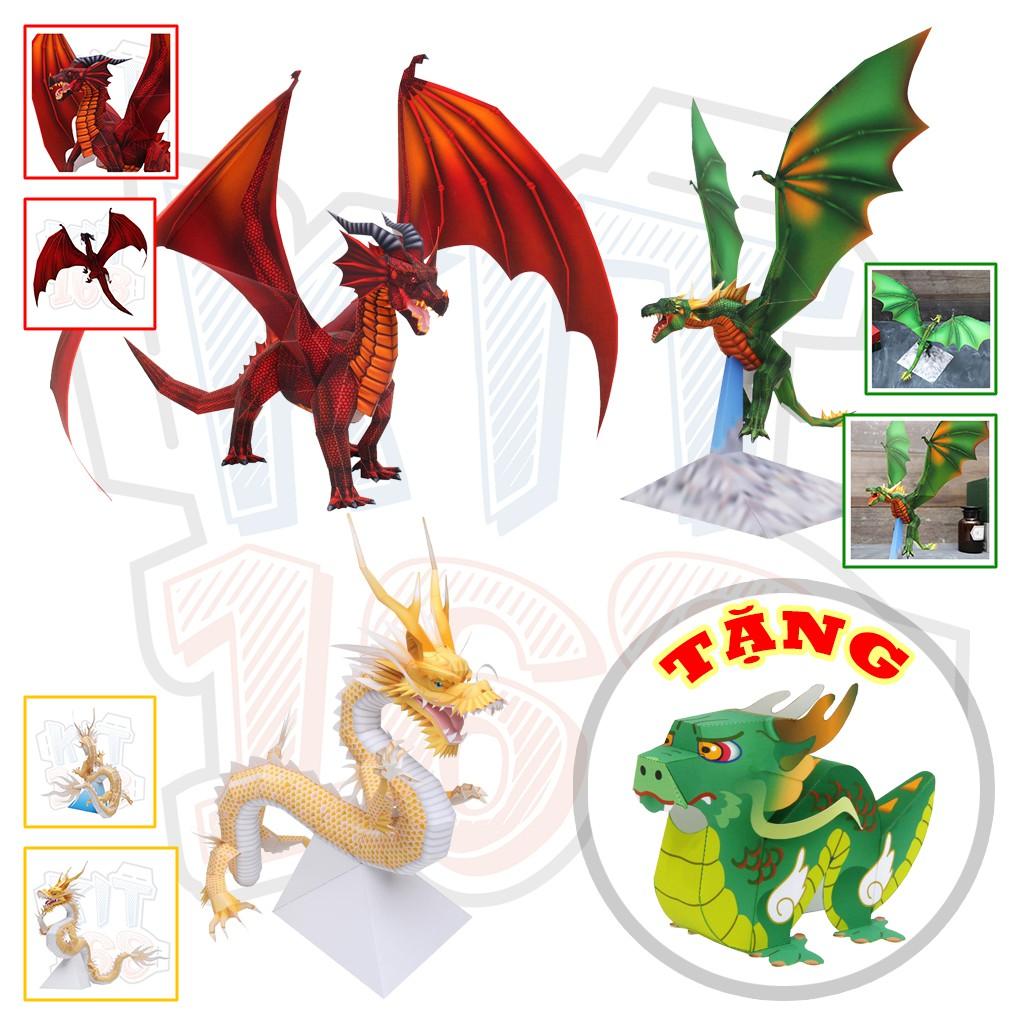 Mô hình giấy Khuyến Mãi Dragon Rồng KM-0003