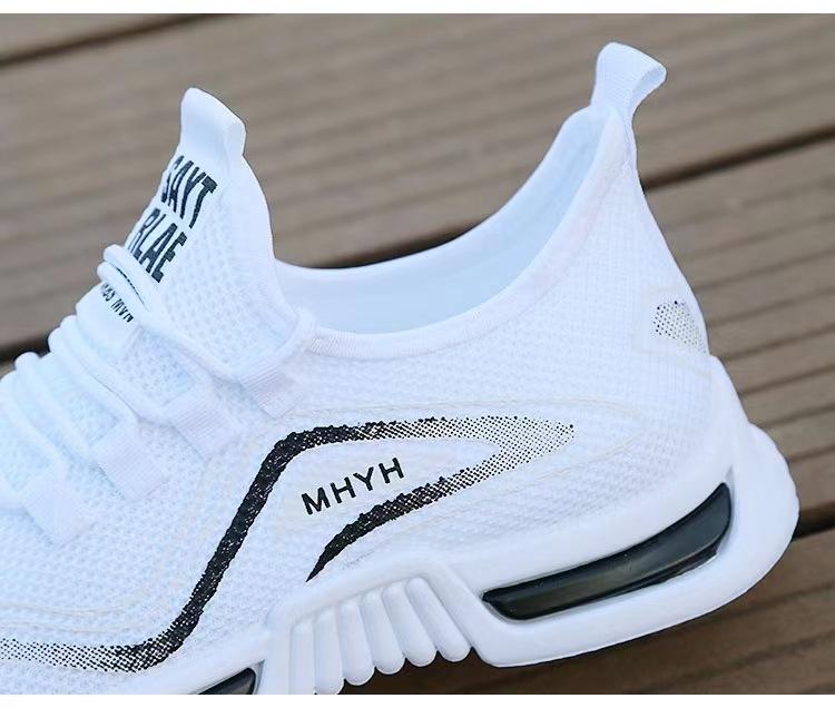 LCRTZKG Sneaker Men Giày thể thao mùa hè Thoải mái Breathable White Shoes Flying Dệt Casual Shoes zapatillas hombre