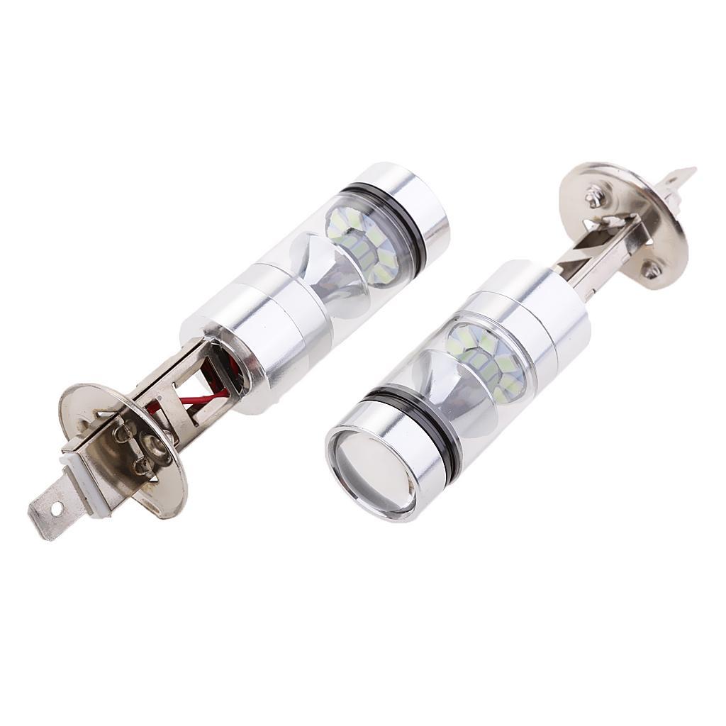 3-4pack 2 Pieces H1 20-SMD LED 100W Car Fog Driving DRL Light Bulbs 8000K Ice