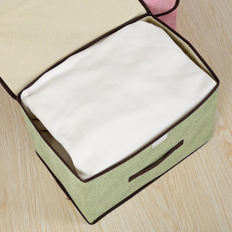 SÉT 2 TÚI VẢI ĐỰNG ĐỒ KHUNG CỨNG