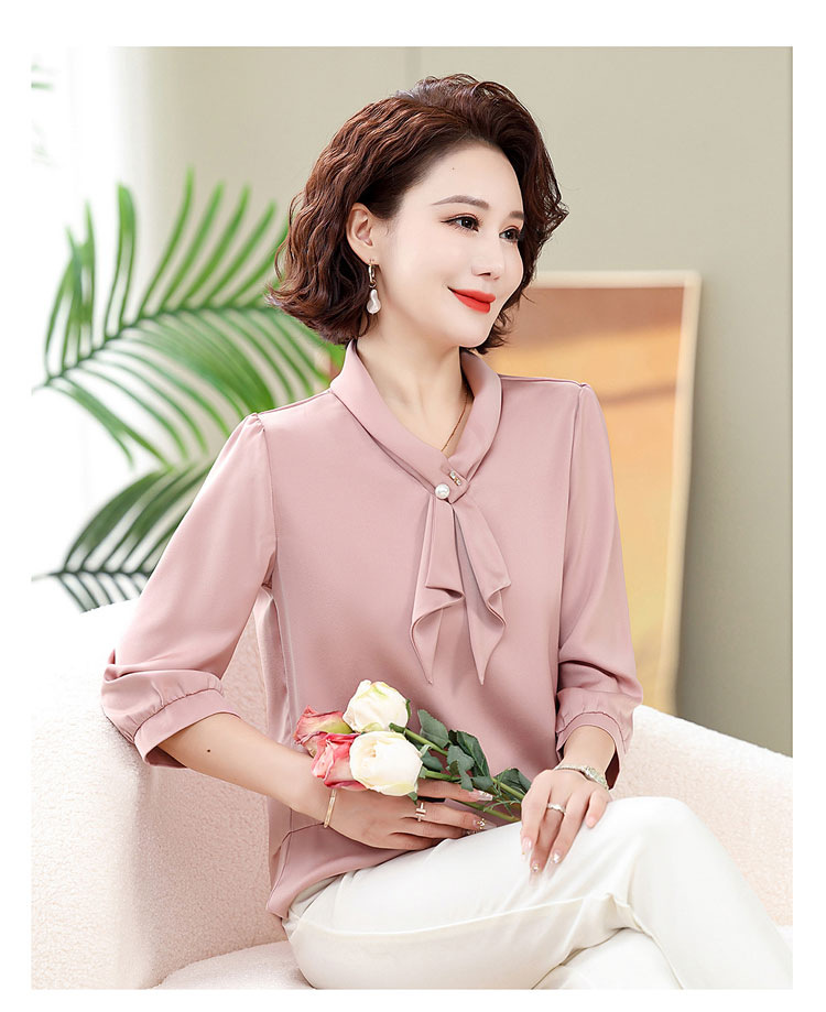 Áo Sơ Mi Tay Lỡ Trung Niên Sang Trọng SM101 - Hàng Quảng Châu Cao Cấp