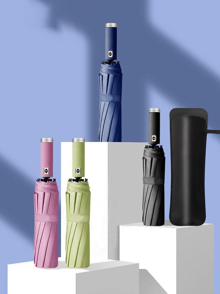 Ô Che Mưa Dù Gấp Gọn 10 Nan Chống Tia Uv Đóng Mở Tự Đóng Có Đèn Led rộng 108 cm Phụ kiện ô tô giá rẻ