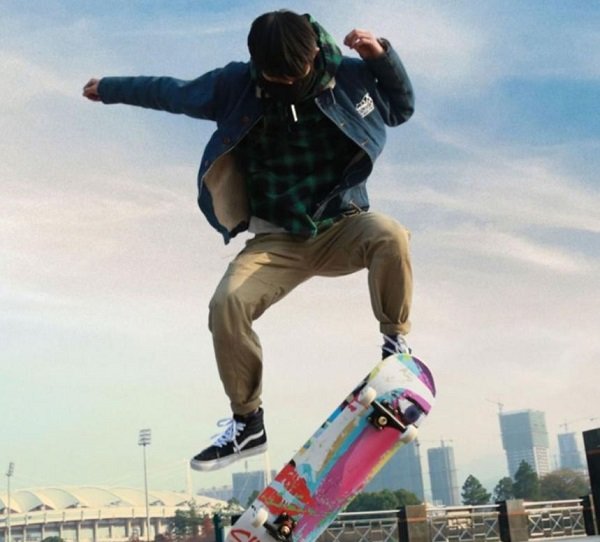 Ván trượt Người Lớn Skateboard Mặt Nhám, Bánh Pu Cỡ Đại 80x20+ Khung Hợp Kim Nhôm Chịu Lực