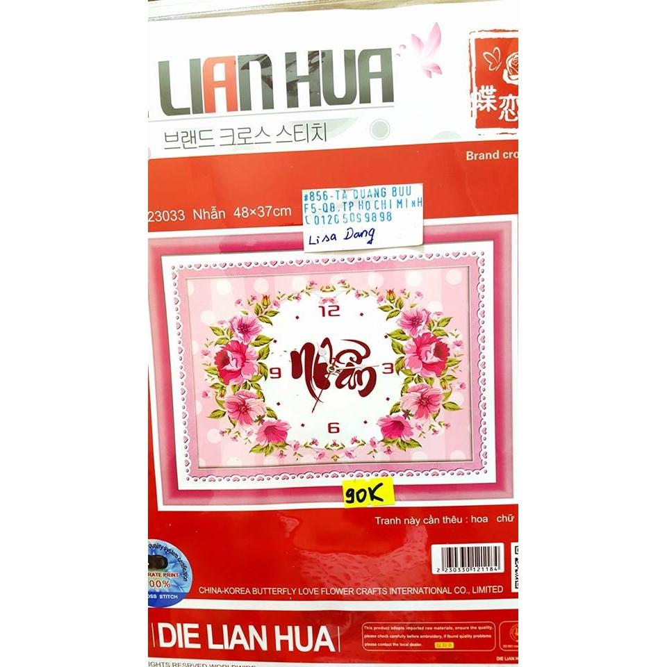 Tranh thêu NHẪN 48x37cm chưa thêu 3d 223033