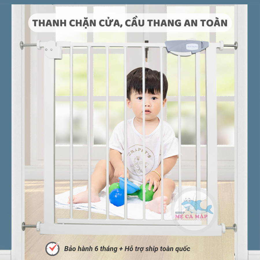 Chặn Cửa Chặn Cầu thang an toàn, chắn cửa dày nặng, thanh chặn cửa cao 79cm bảo vệ bé an toàn