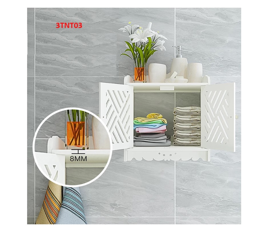 Tủ nhà tắm, tủ nhà vệ sinh, tủ nhà tắm chống thấm nước 3TNT03 - Nội thất lắp ráp Viễn Đông Adv
