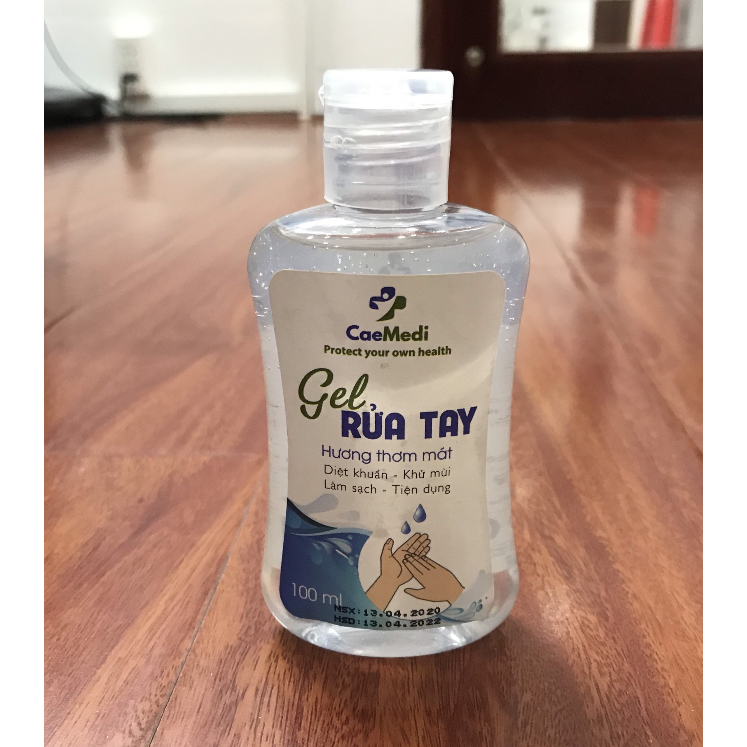 Gel rửa tay khô CAEMEDI Cao cấp, không dùng nước làm sạch 99.9% vi khuẩn, Vitamin E bảo vệ da tay